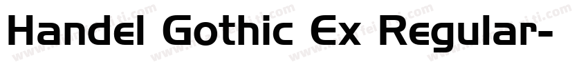 Handel Gothic Ex Regular字体转换
